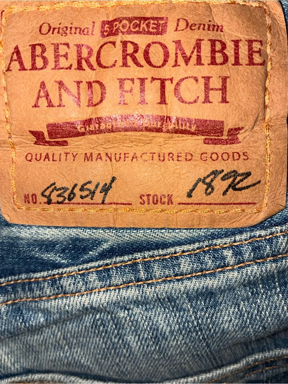 Abercrombie Distressed Light Blue Jeans Sz 31x32